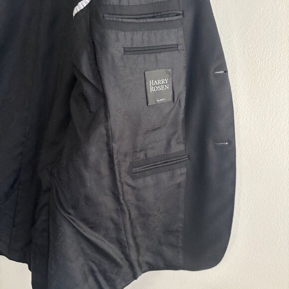 $3500 Ermenegildo Zegna Harry Rosen Black Blazer/ Sport Coat - 40 - Picture 9 of 13